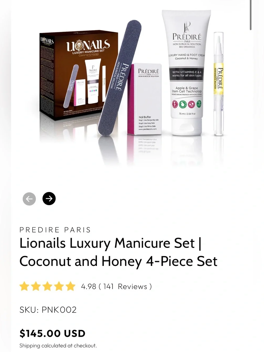 Prédiré Lionails Luxury Manicure Set